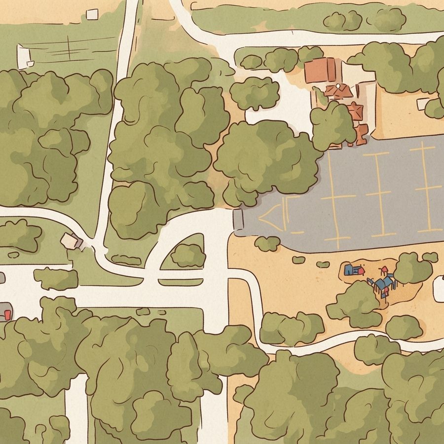 Illustrated map of Rodriguez Park