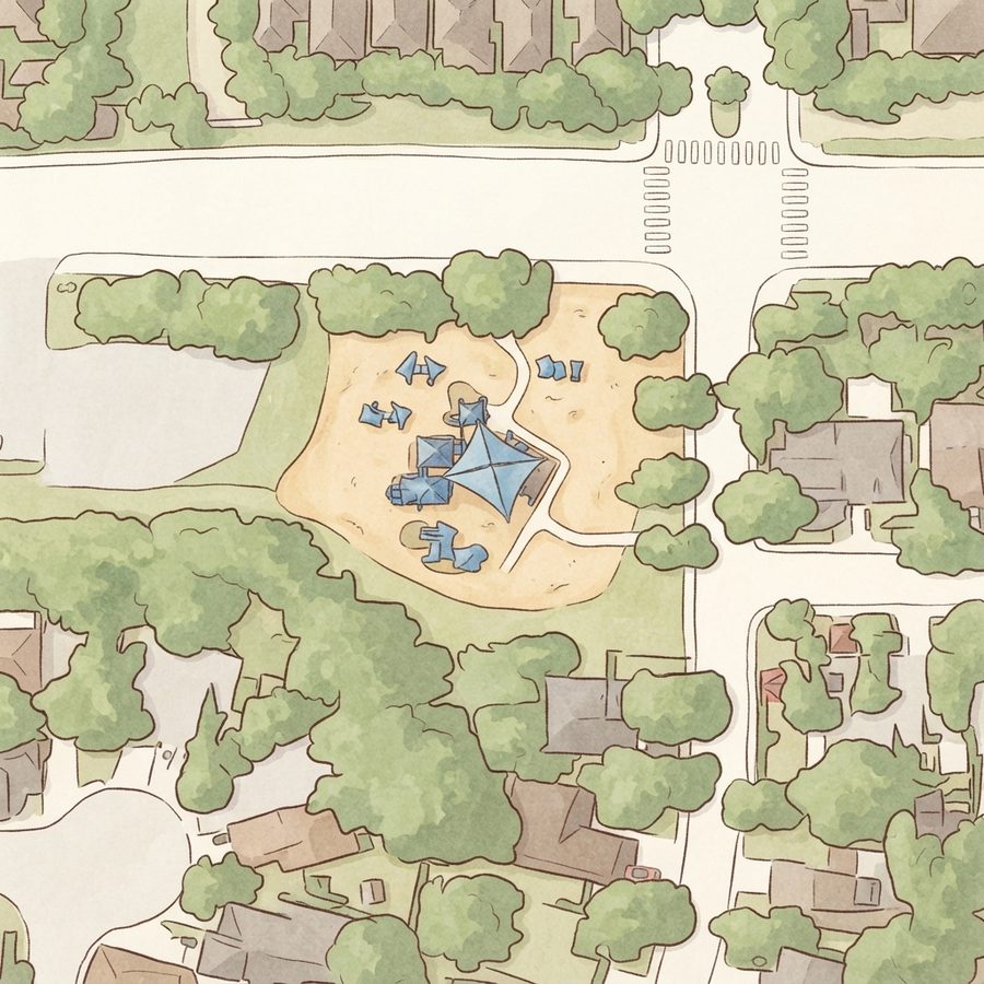 Illustrated map of Rohde Park