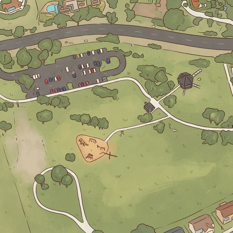 Illustrated map of Rohr Park Playground