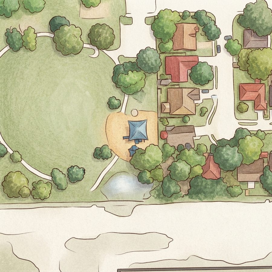 Illustrated map of Ronald L. MUMPHERY Park