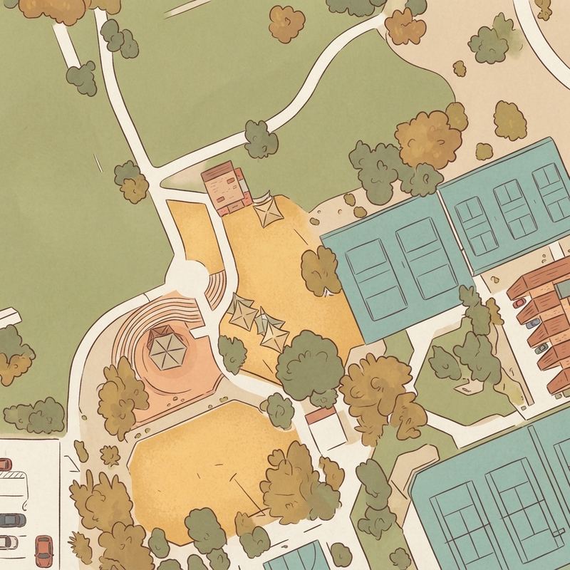 Illustrated map of Rose Mofford Dog Park