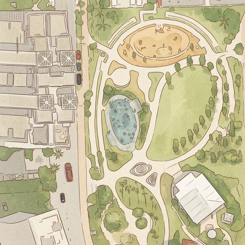 Illustrated map of Rosie's park