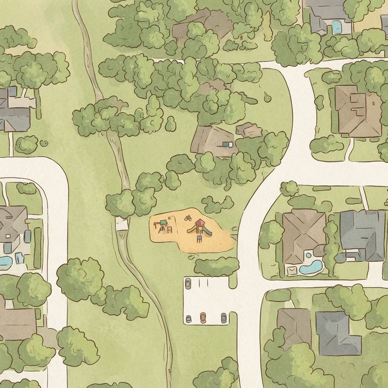 Illustrated map of Rotary Park