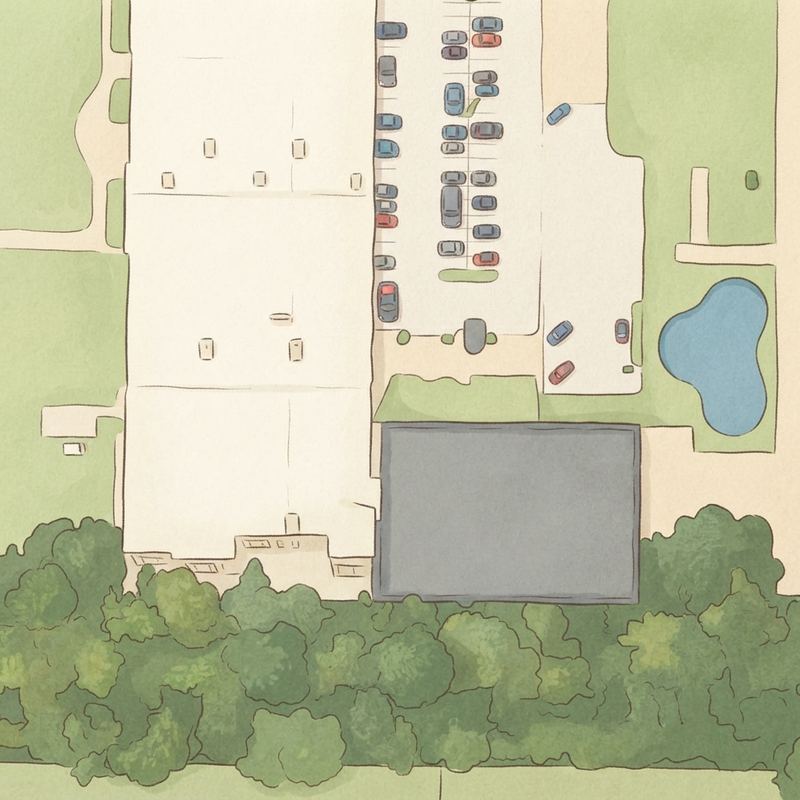 Illustrated map of Round Trip Brewing Co - Playground