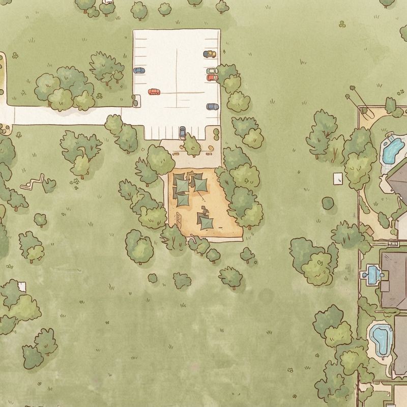 Illustrated map of Royal Palm Park