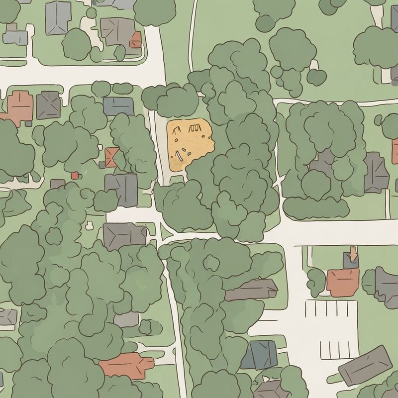 Illustrated map of Ruthmeade Park