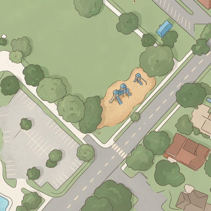 Illustrated map of Sabal Chase Park