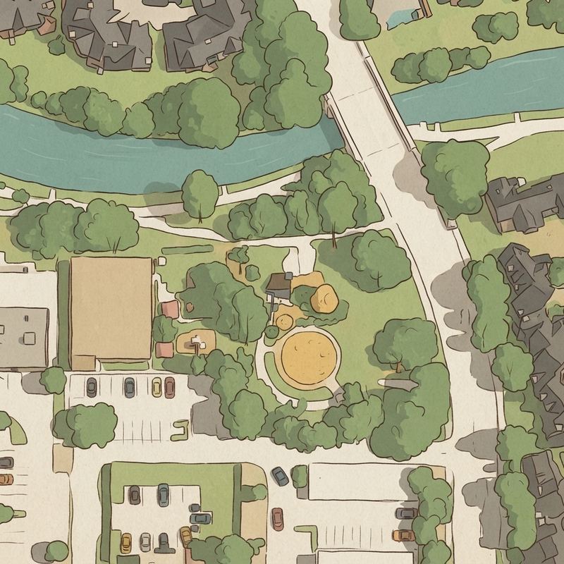 Illustrated map of Saddlehorn Park