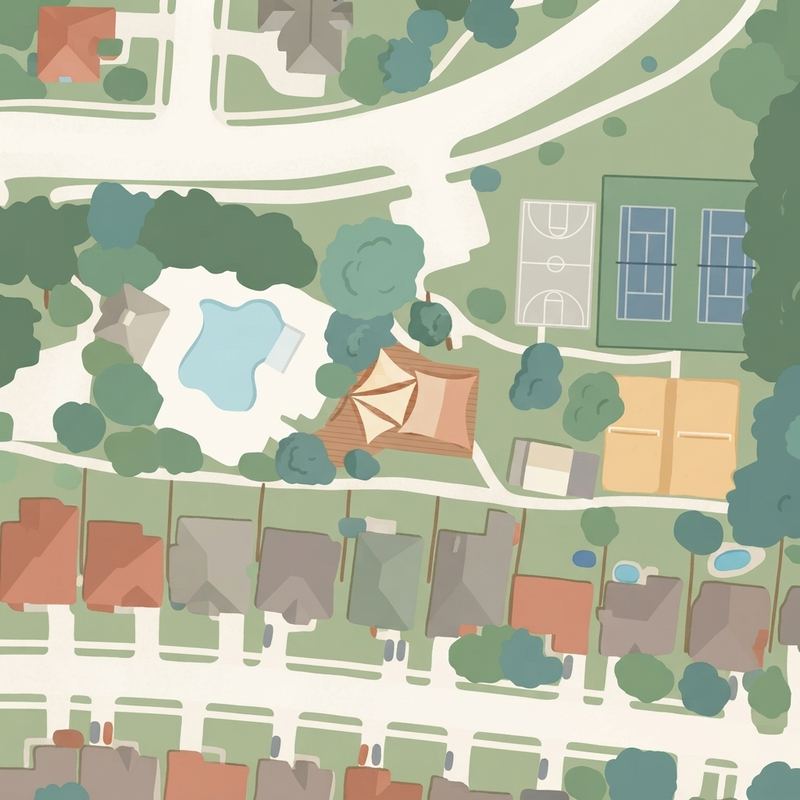 Illustrated map of Sage Creek Park