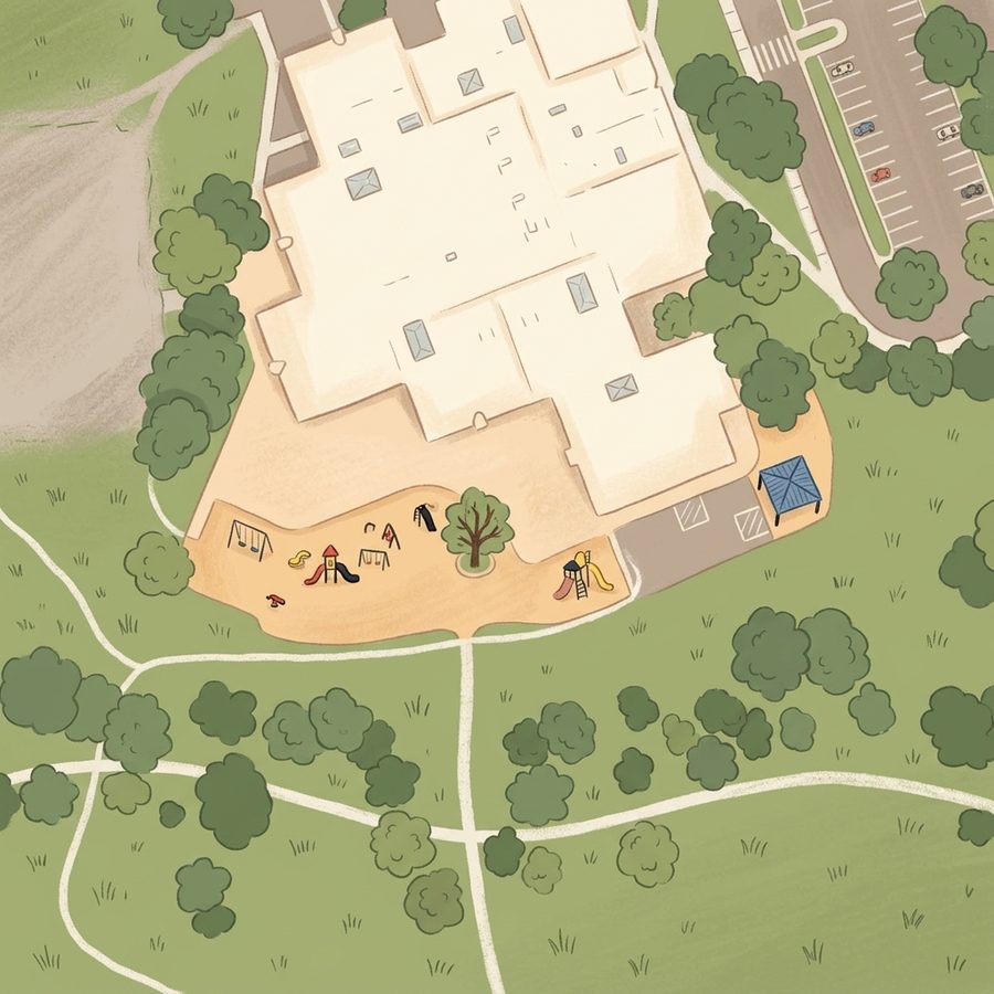 Illustrated map of Sagebrush Park