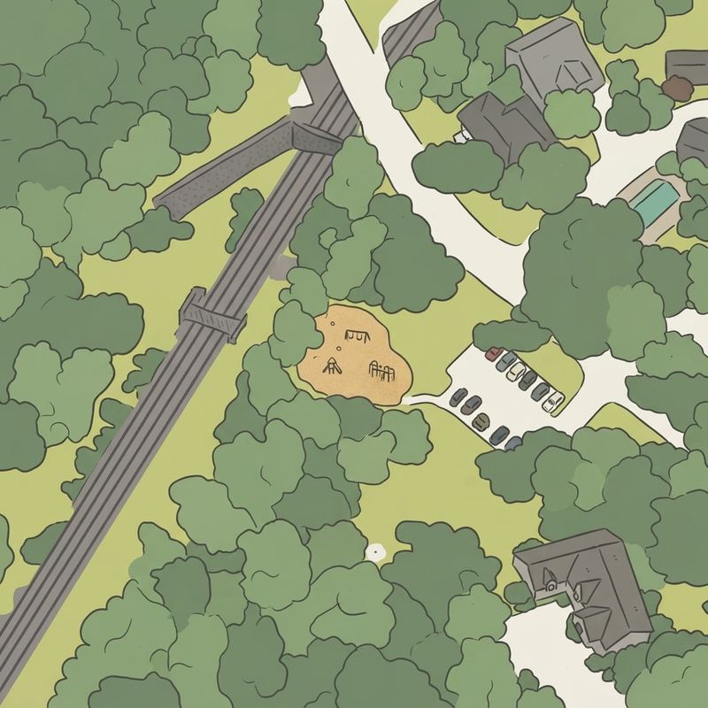 Illustrated map of Saint Francis Park