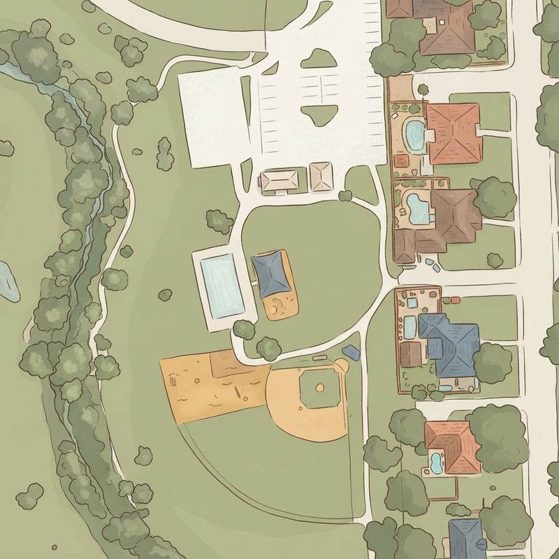 Illustrated map of Salmon Park
