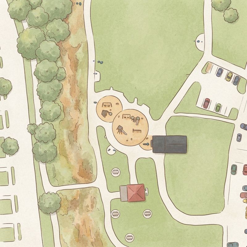 Illustrated map of Salt Creek Park