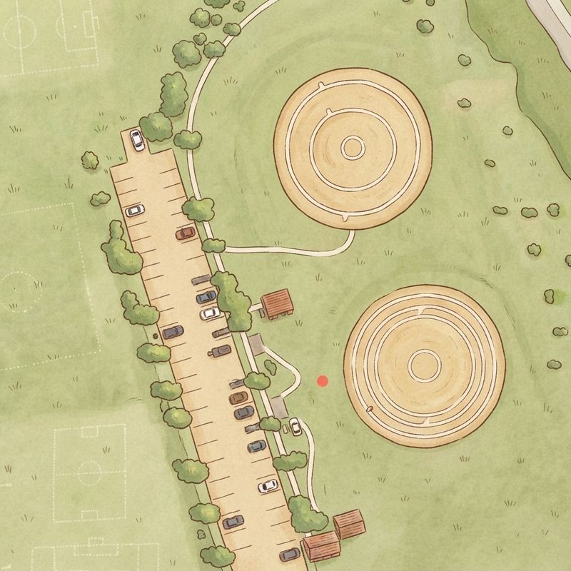 Illustrated map of Samuell-Garland Park