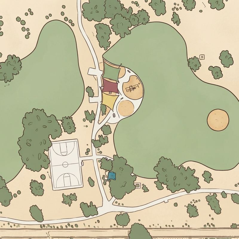 Illustrated map of San Tan Park Playground