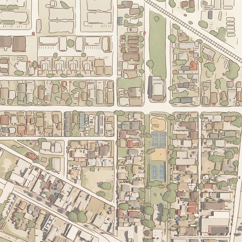Illustrated map of San Ysidro Community Park Playground