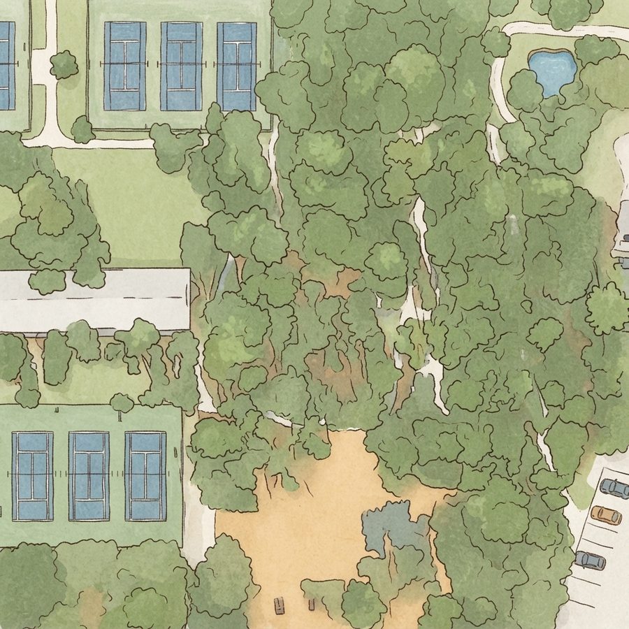 Illustrated map of Sanlando Park
