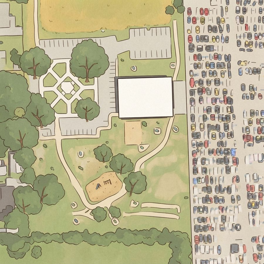Illustrated map of Satsuma Park