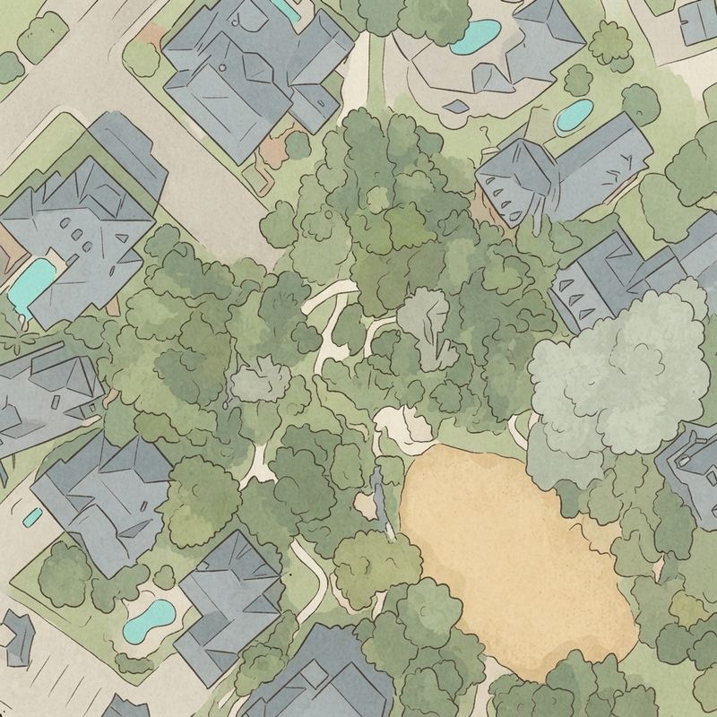 Illustrated map of Savannah Square Celebration