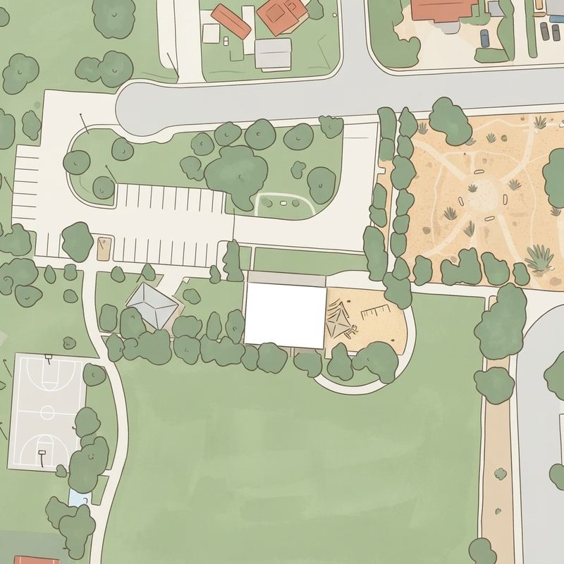 Illustrated map of Scotland Yard Trailhead to New River