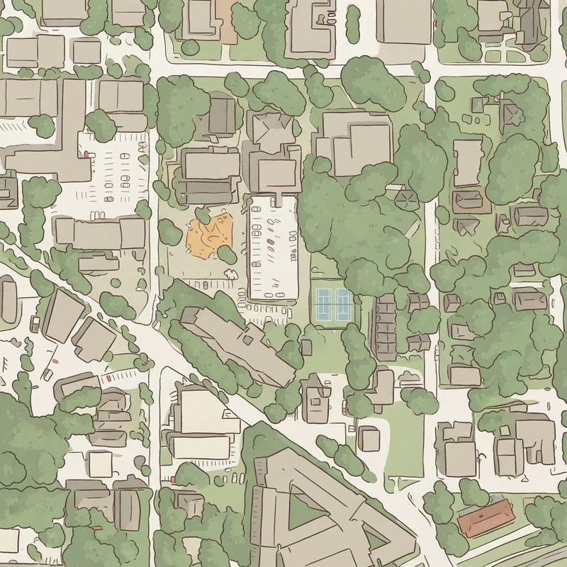 Illustrated map of Scott Park