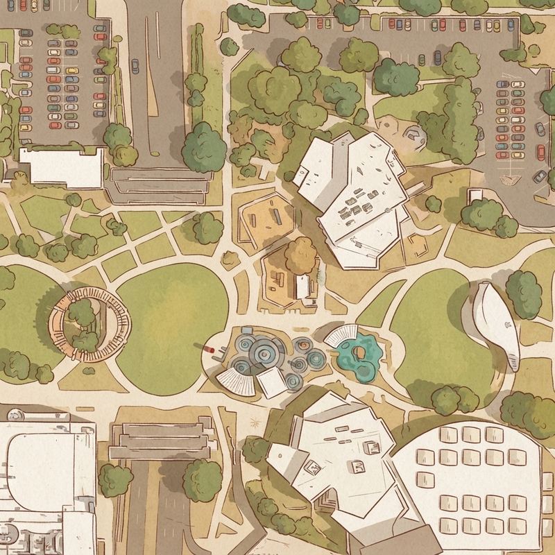 Illustrated map of Scottsdale Civic Center
