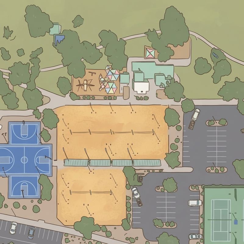 Illustrated map of Scottsdale Ranch Park Ramada #10