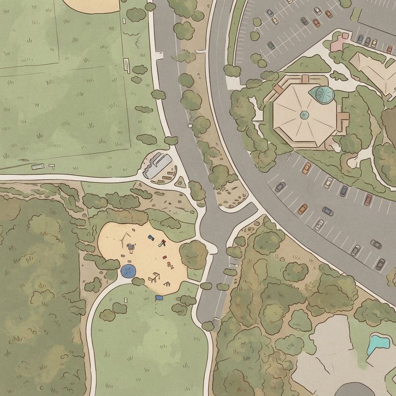 Illustrated map of Scripps Ranch Community Park