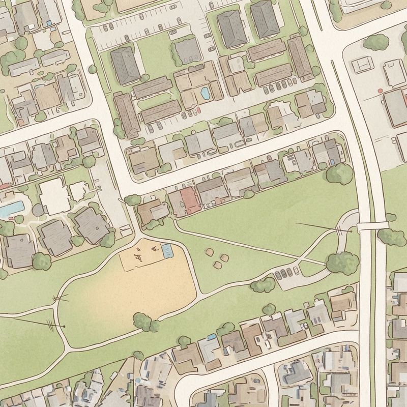 Illustrated map of SDG&E Park West