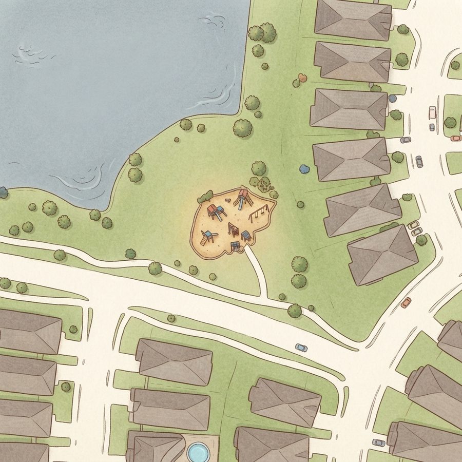 Illustrated map of Seagull Playground