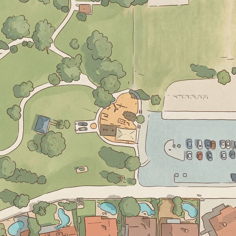 Illustrated map of Selleh Park Playground