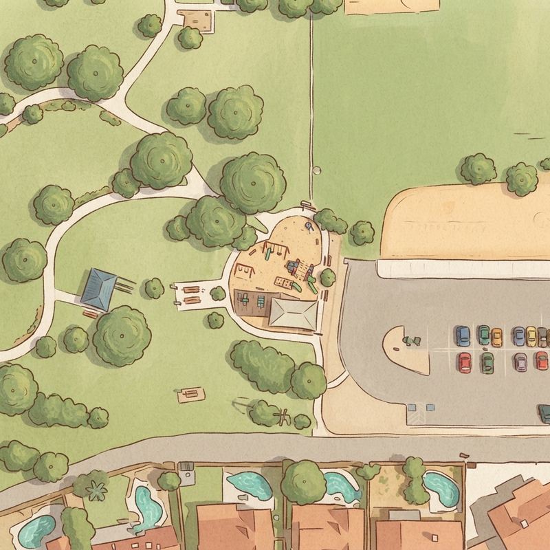 Illustrated map of Selleh Park