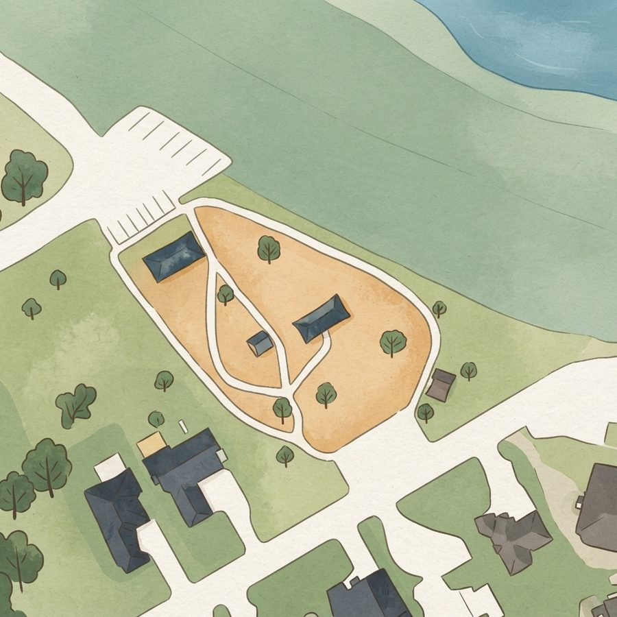 Illustrated map of Selma Davenport Park