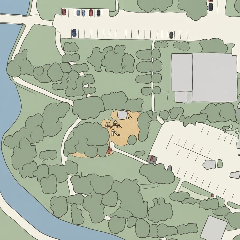 Illustrated map of Senter Park