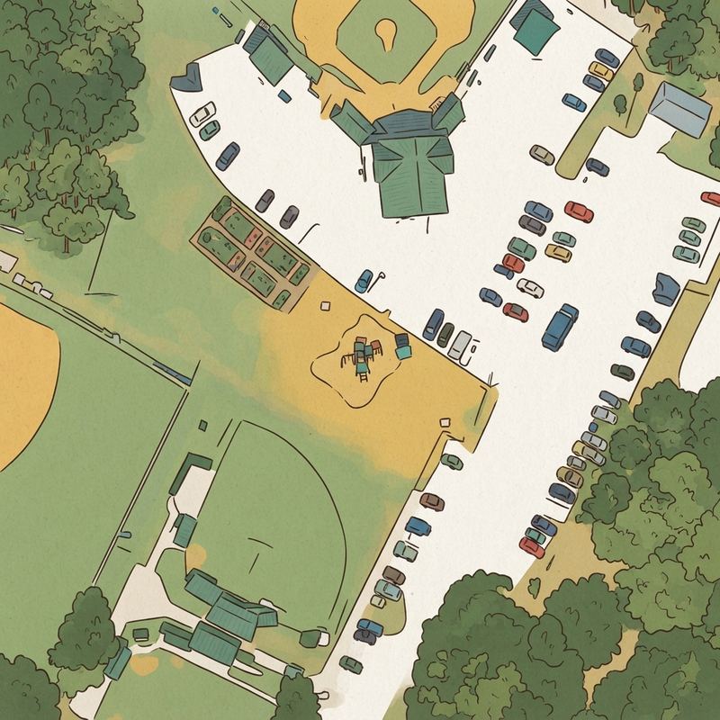 Illustrated map of Sewell Park