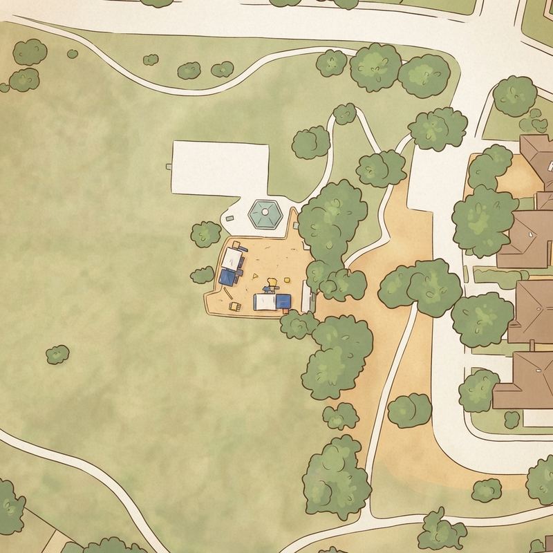 Illustrated map of Shadow Ridge Park