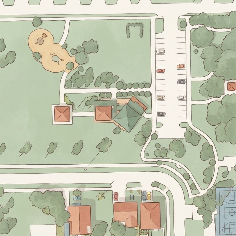 Illustrated map of Sharman Park