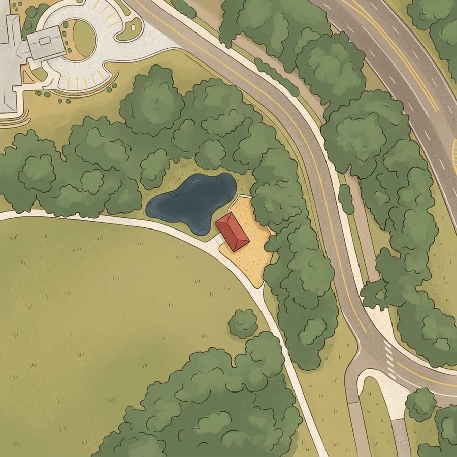 Illustrated map of Shelter B
