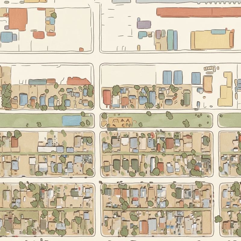 Illustrated map of Sherman Parkway