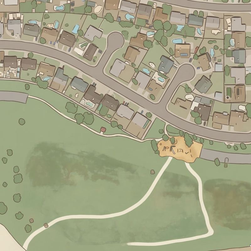 Illustrated map of Sherwood Park