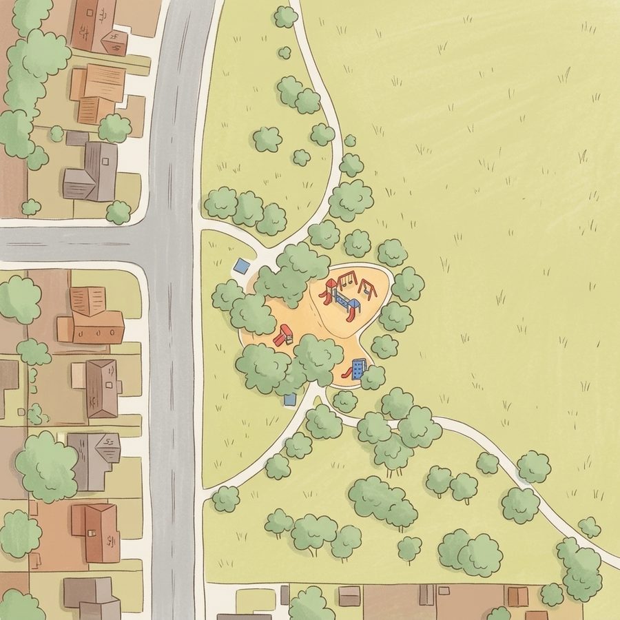 Illustrated map of Sherwood Park