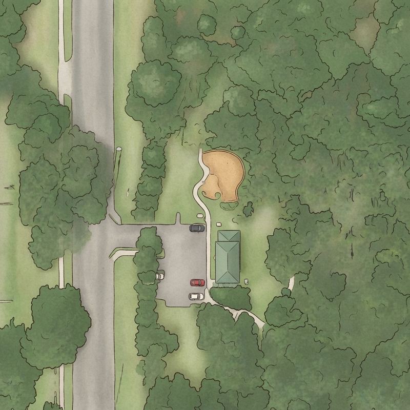 Illustrated map of Shingle Creek Playground and Park