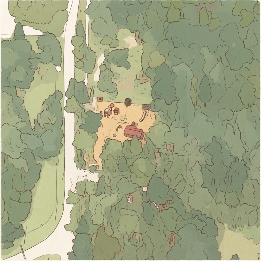 Illustrated map of Shingle Creek Regional Park