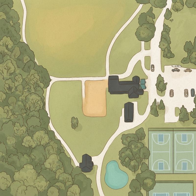 Illustrated map of Shoal Creek II Park