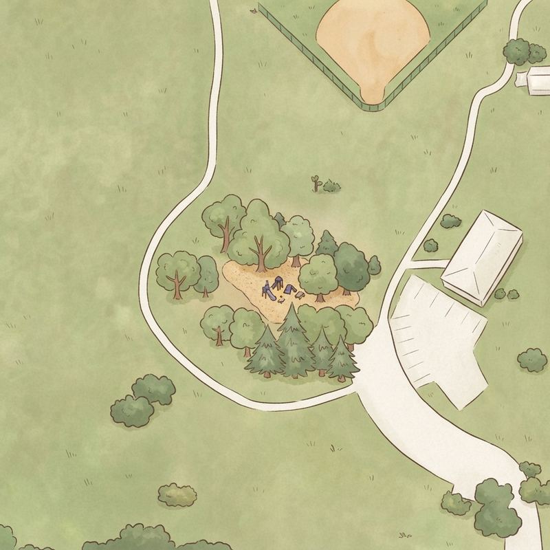 Illustrated map of Shorewood Park