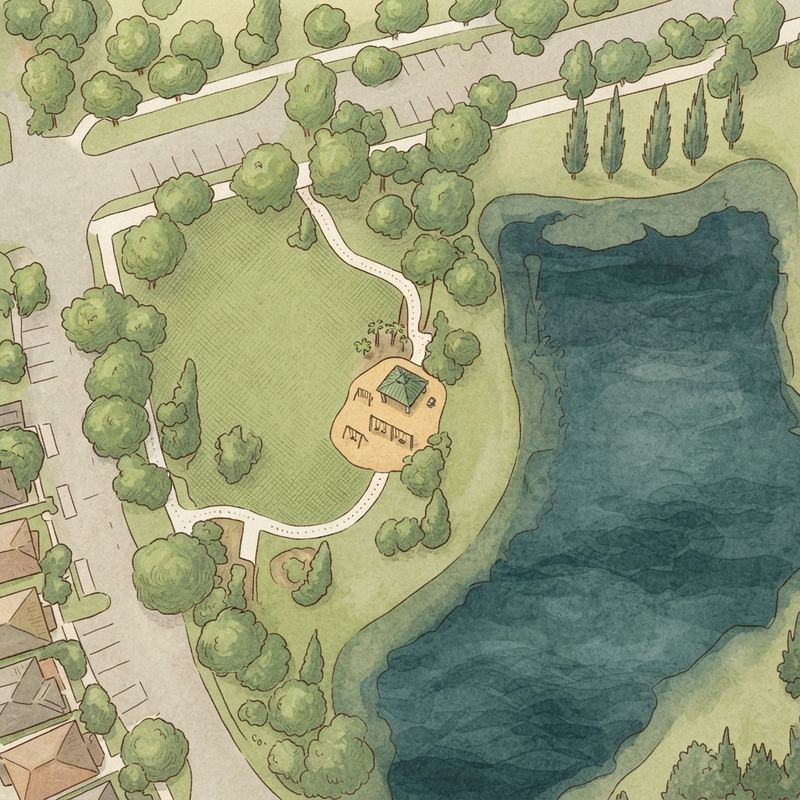 Illustrated map of Shoshonei Park playground