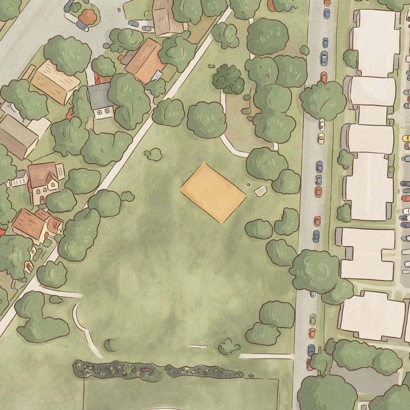 Illustrated map of Shoshoni Park