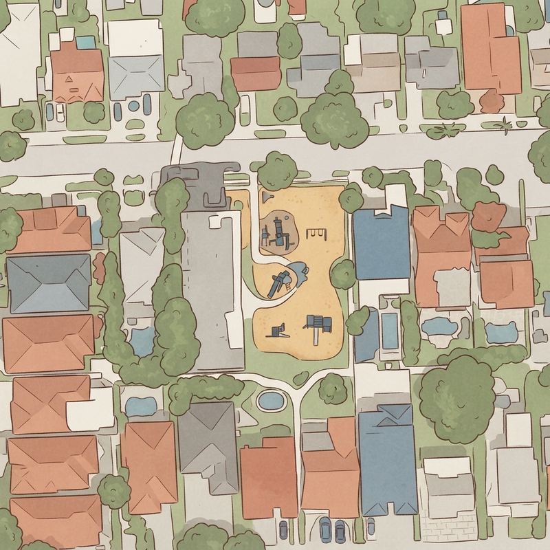 Illustrated map of Silver Bluff Park