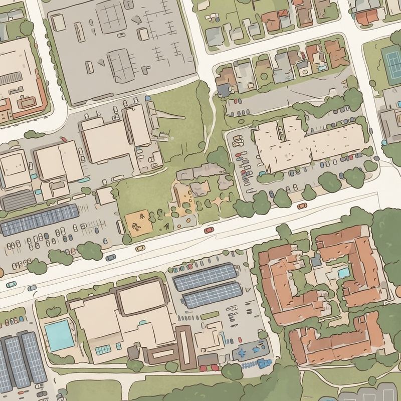 Illustrated map of Silver Terrace Park
