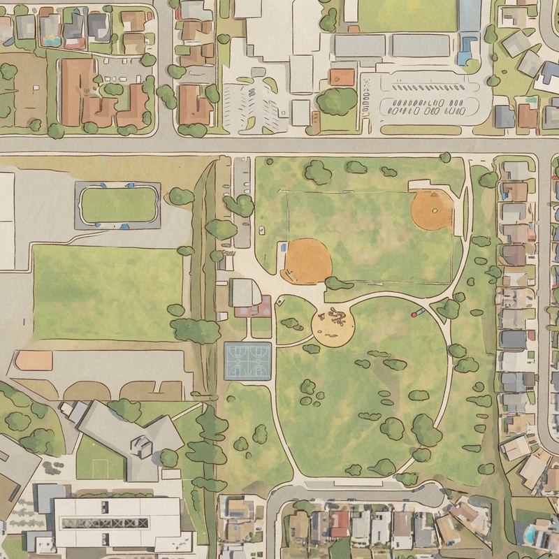 Illustrated map of Silver Wing Park